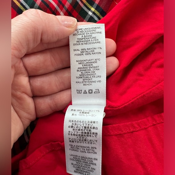 Vineyard Vines Red Plaid Kids Formal Dress - Picture 8 of 8